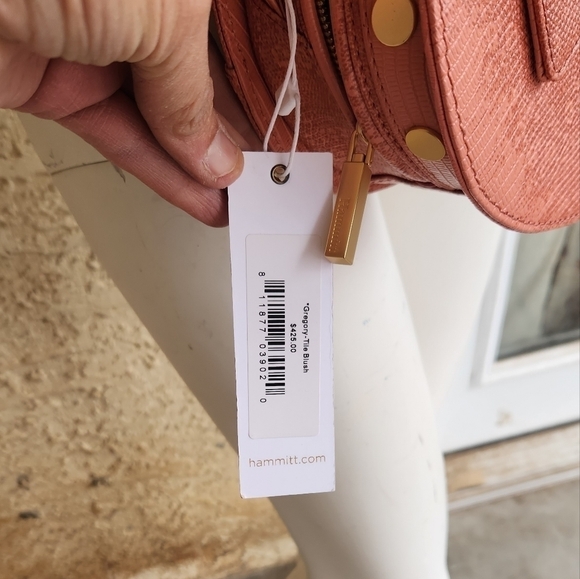 Hammitt Gregory Tile‎ Blush Brush Gold Cross Body Bag Pink - Picture 9 of 12